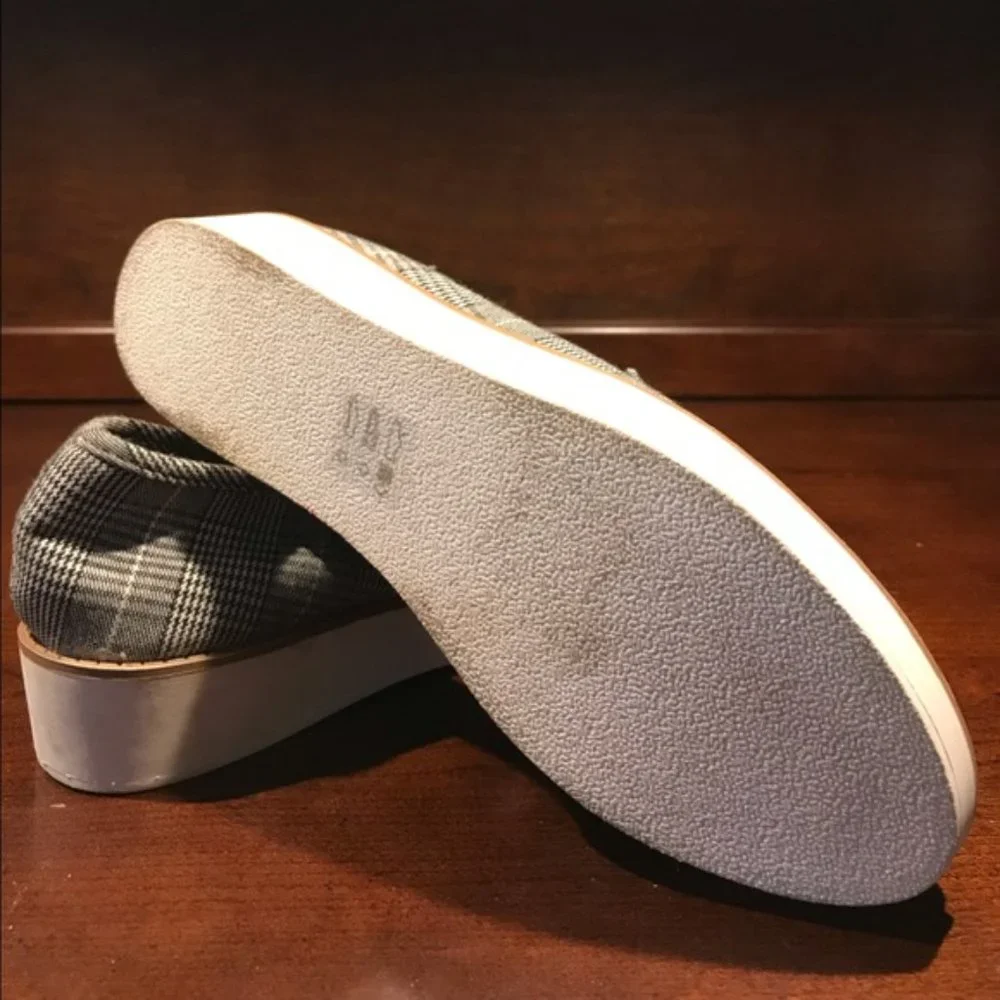 PARKER & SKY PLAID NEW WMN'S 9M TASSEL LOAFERS